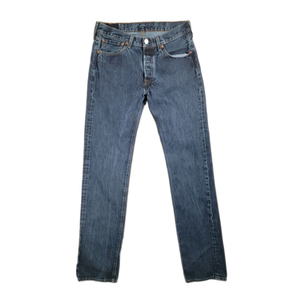 Levis 501 Original Fit Jeans Mens 32x36 Button Fly 100% Cotton Straight Denim 32